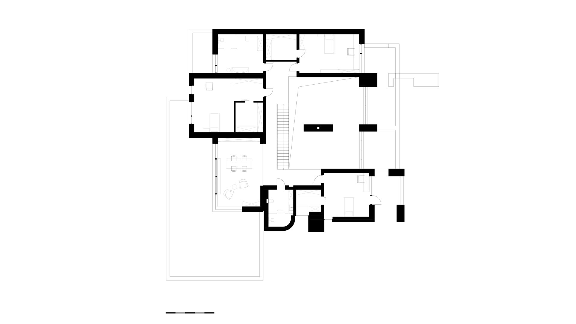 the layout of the cottage