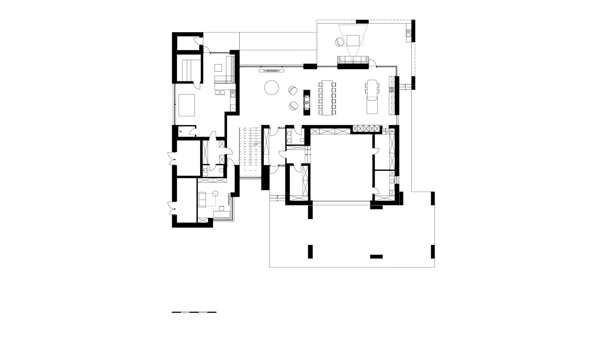 Layout of a two-storey house