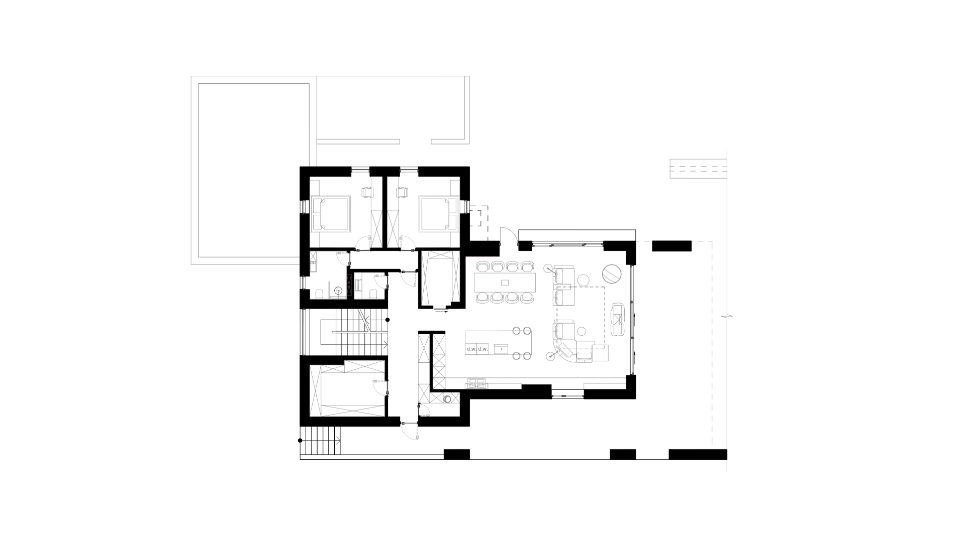 the layout of the house