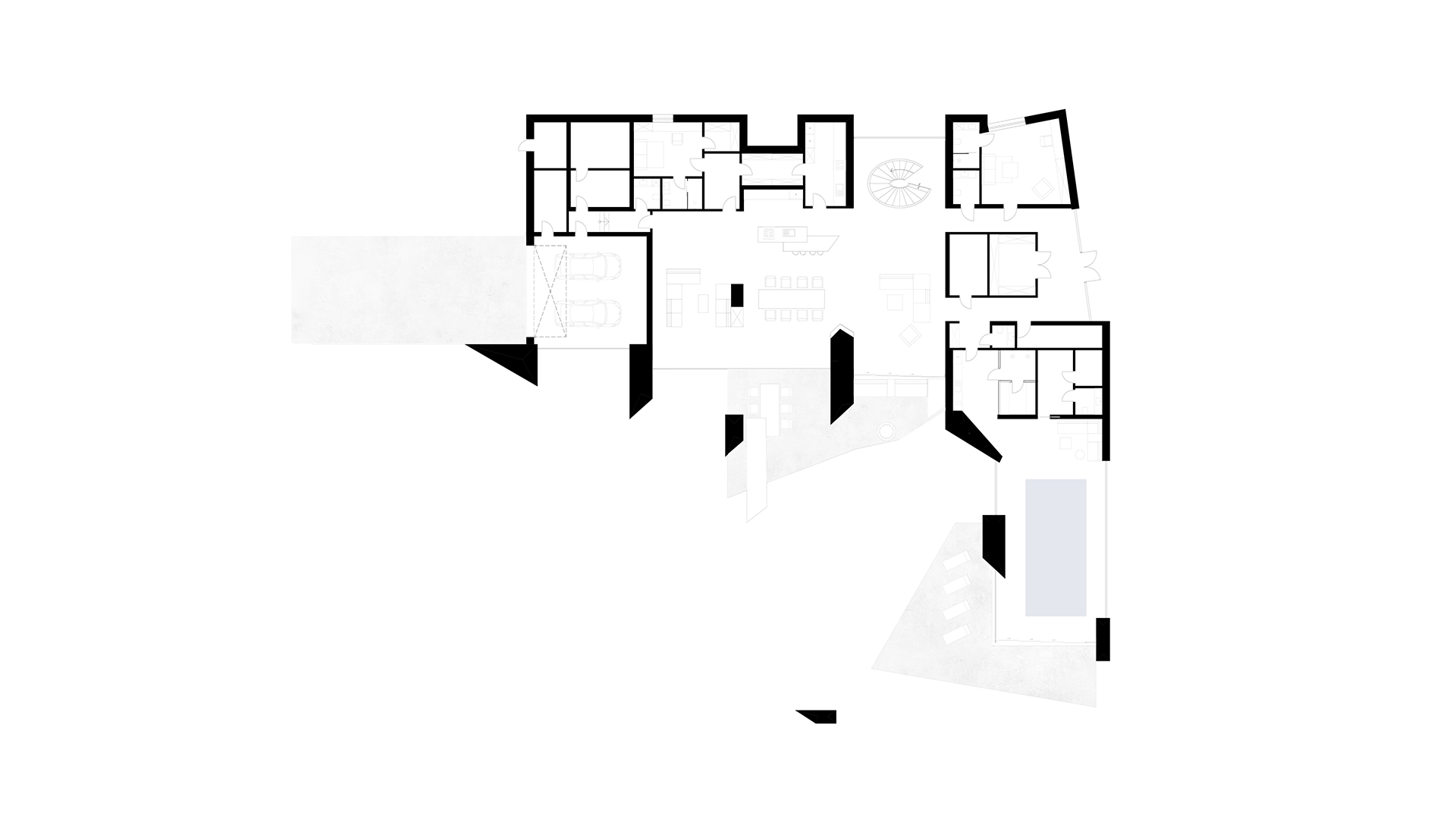 the layout of a private house