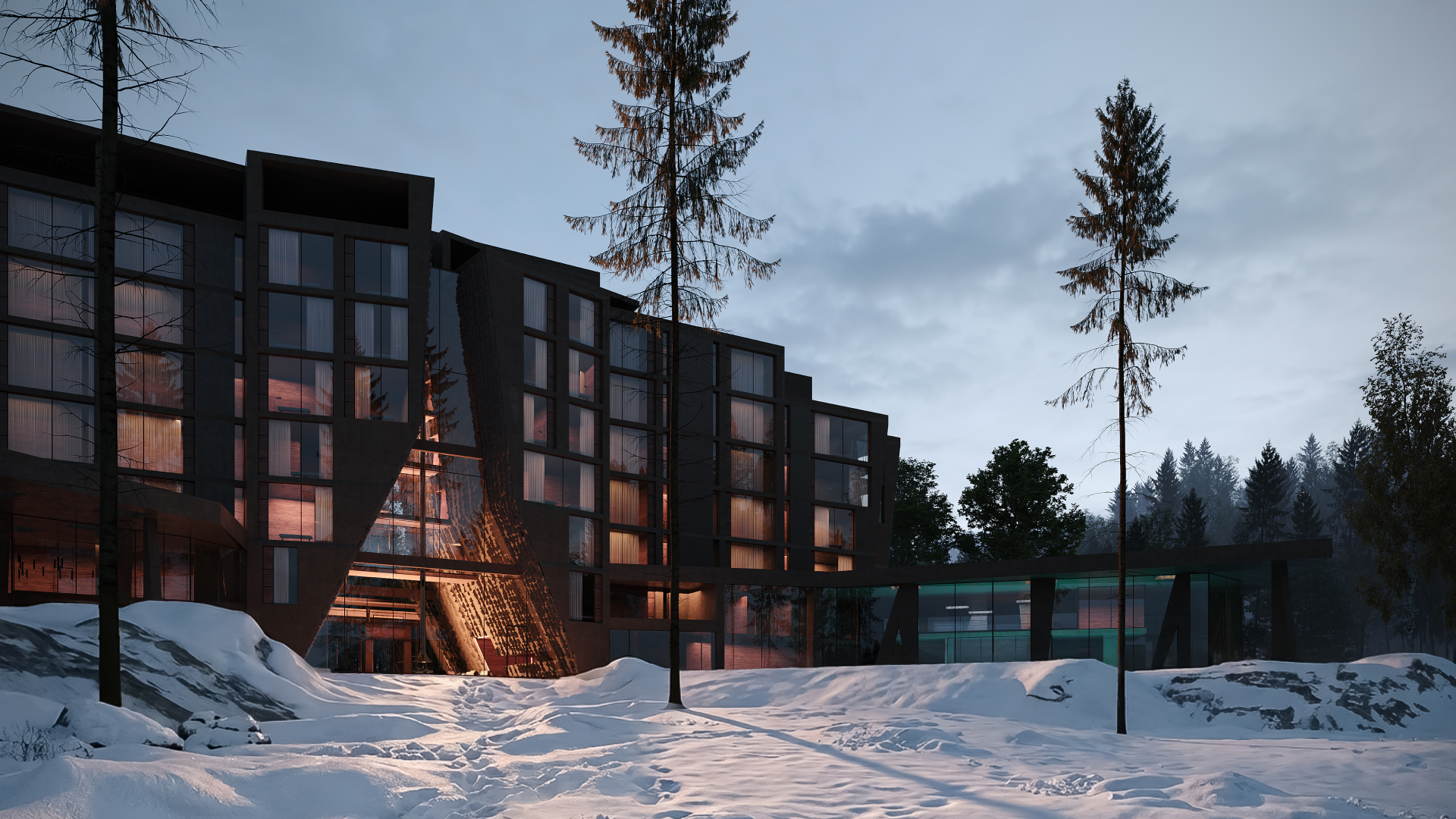 the hotel in the mountains