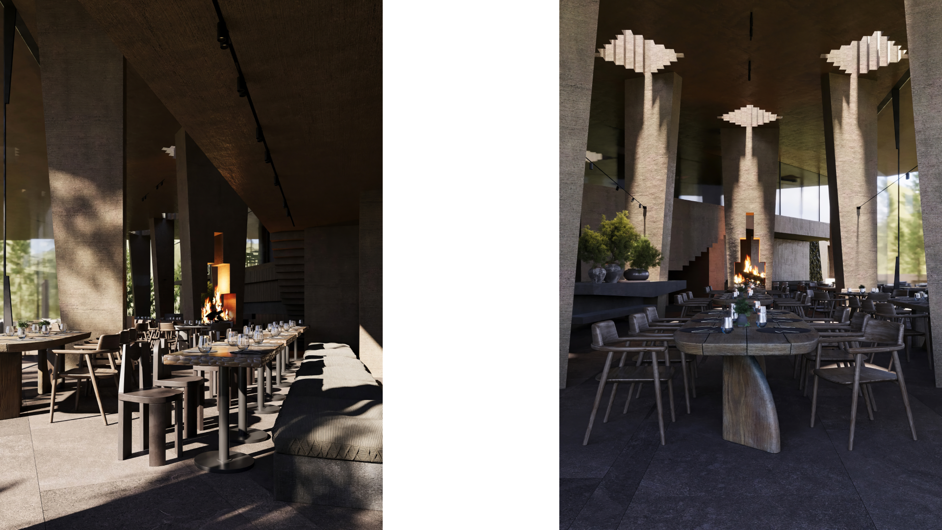 the interior of the hotel room