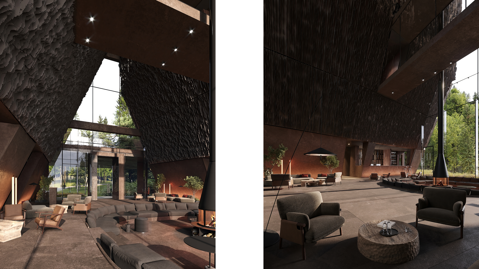 Beautiful hotels interior