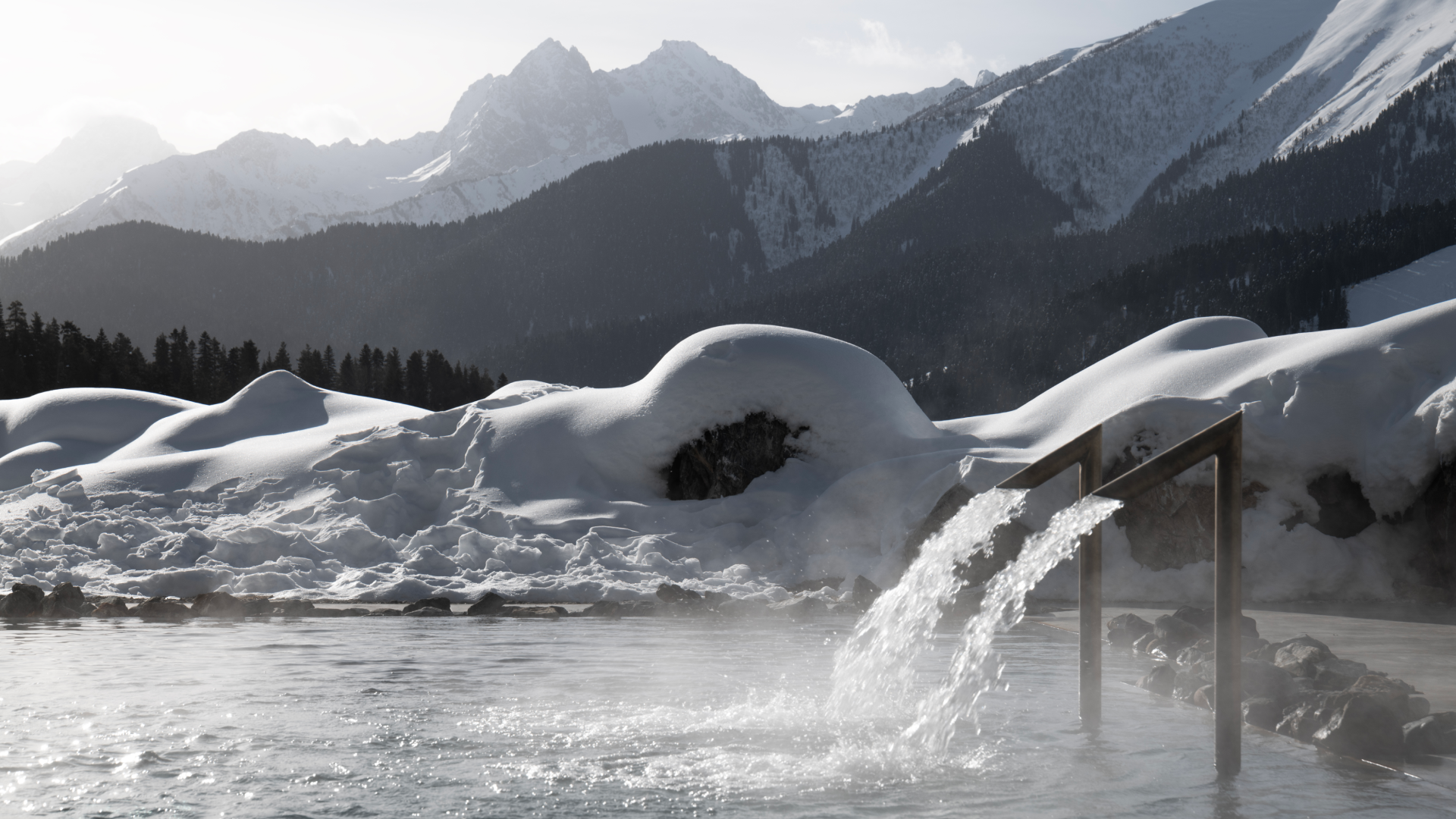 spa complex in the mountains