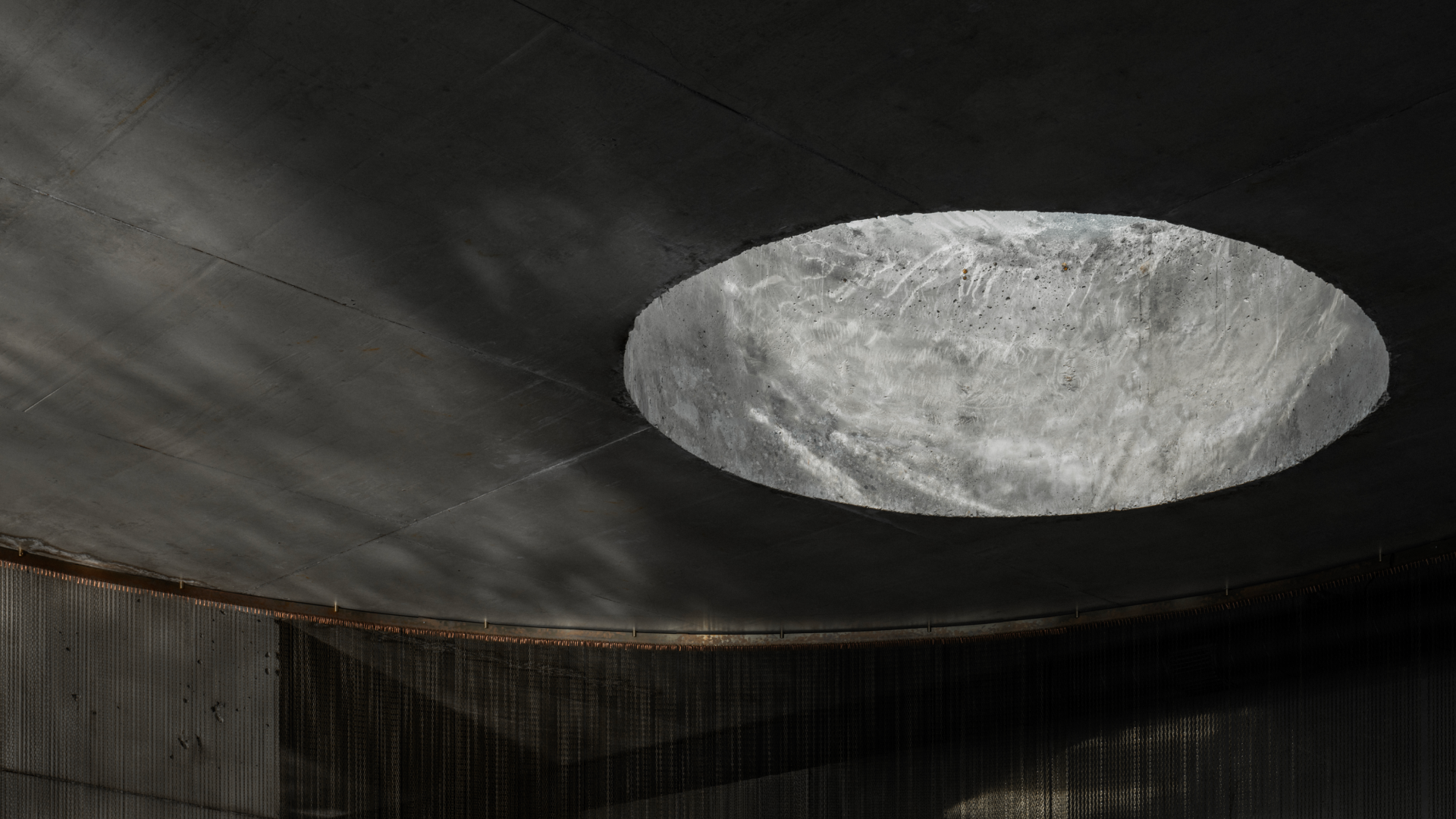 concrete in the interior
