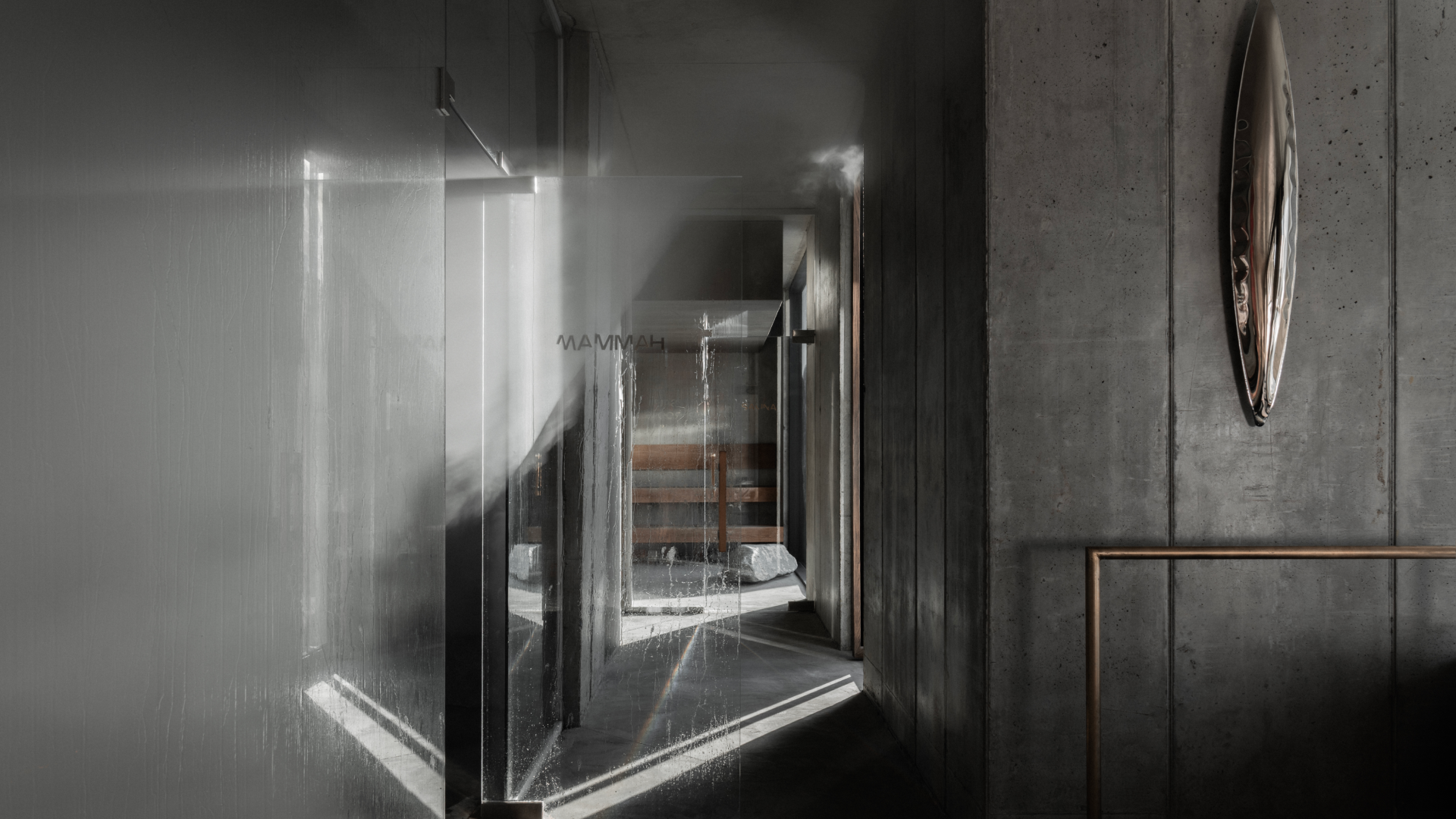 concrete wood interior