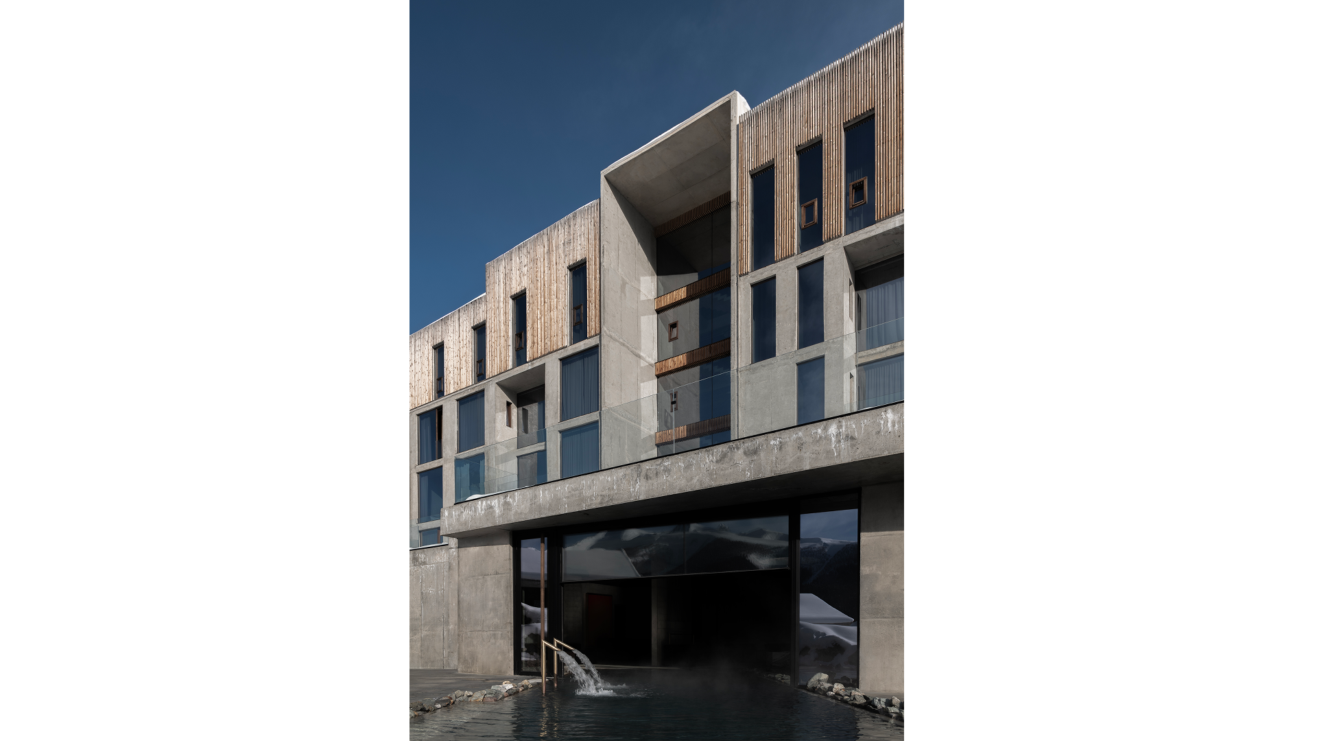 spa hotel with panoramic windows